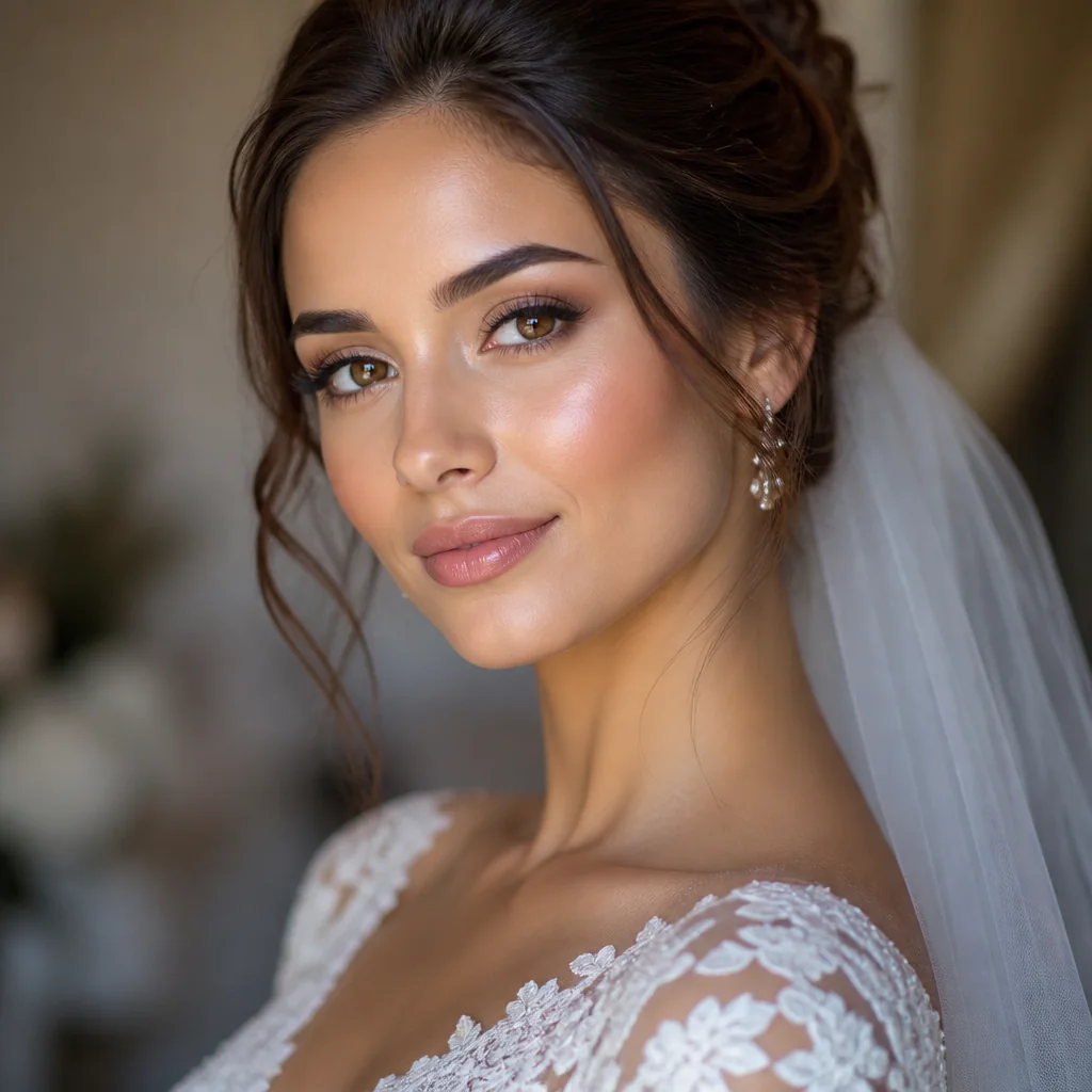 Séance de maquillage mariage longue tenue adaptée au climat du Bassin de Thau, Poussan
