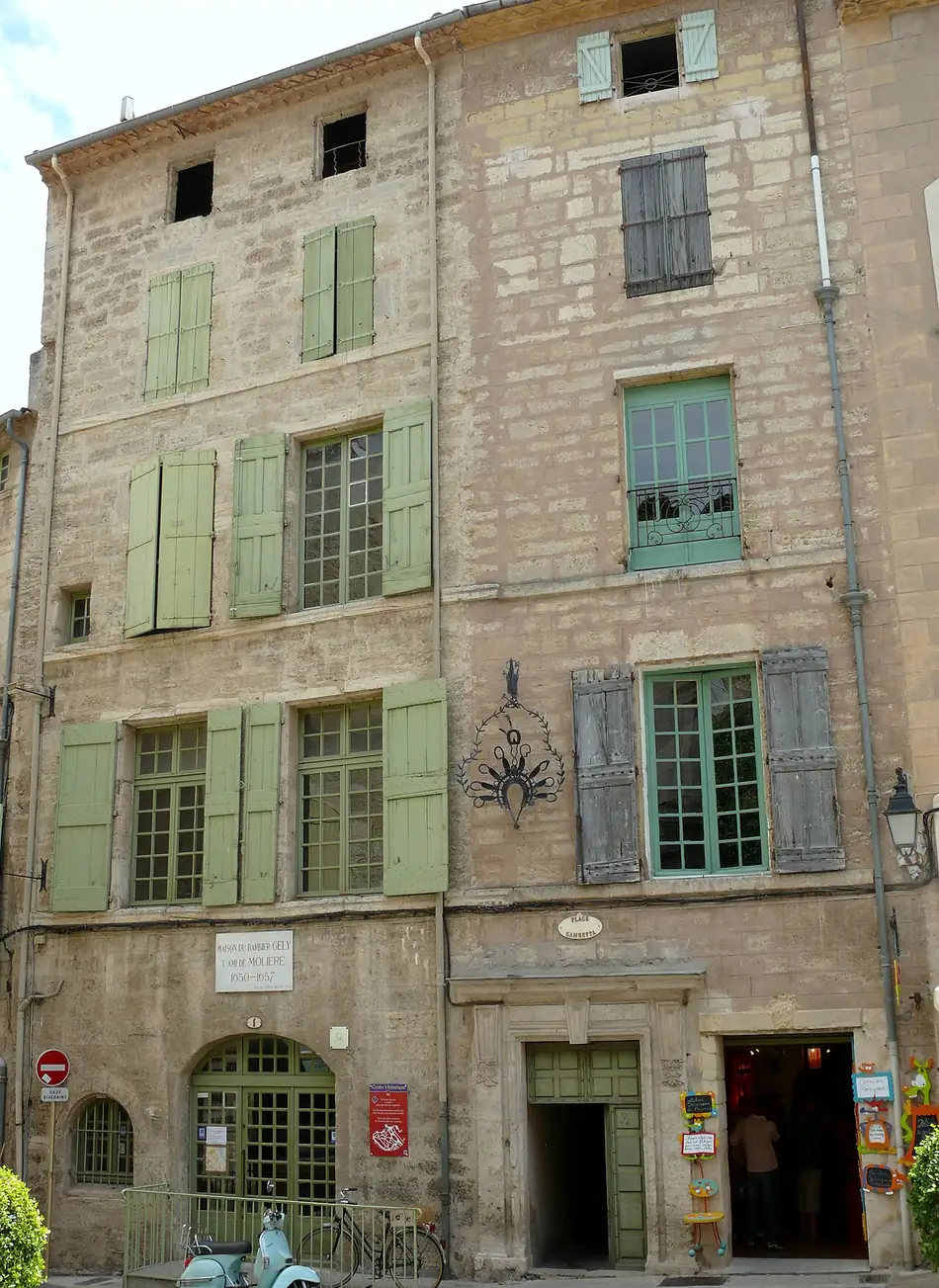 Le cœur de ville de Molière à Pézenas