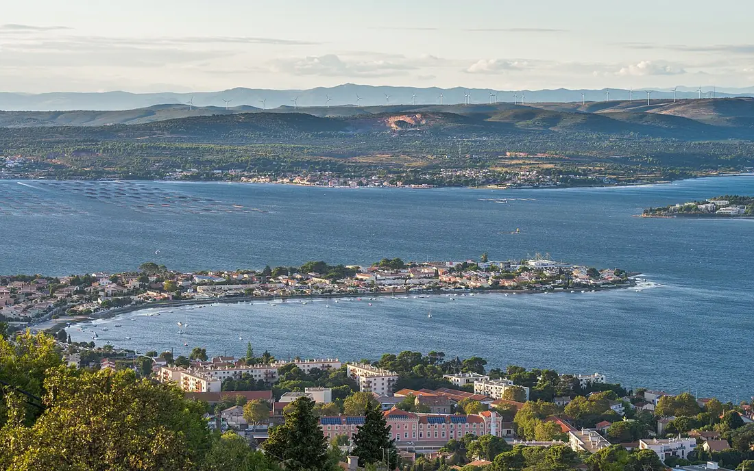 Les canaux et le port de Sète à Sète